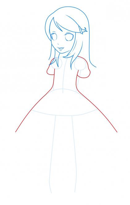 cum să deseneze o fată anime